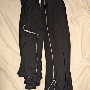 Women's Black Lounge Top & Pants